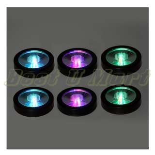   6pcs New Color Changing LED Light Drink Bottle Cup Coaster USA  