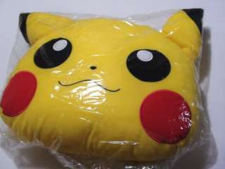 Pokemon PIKACHU Pillow Head Cushion Plush 40cm wide Banpresto NEW 