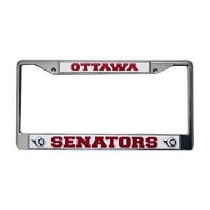    Ottawa Senators Chrome License Plate Frame