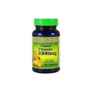 Natural Vitamin C 1000mg   For Your Good Health, 30 tabs