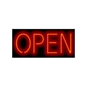  Open Neon Sign   Large Red Letters