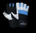 COWHIDE LEATHER WEIGHT LIFTING GYM GLOVES M, L, XL  