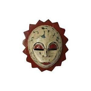  NOVICA Nigerian wood mask, Moon Goddess
