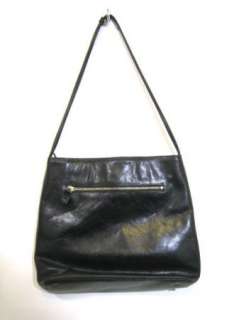 MONSAC Original Black Leather Large Tote Bag Handbag Purse  