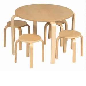  Guidecraft Nordic Table & Chairs Set   Natural Toys 