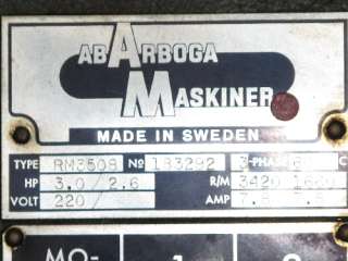 AB ARBOGA MASKINER RM3508 RADIAL ARM DRILL 24 ARM X 6 COLUMN  