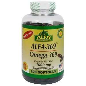  Alfa Vitamins Alfa 3 6 9 1000 Mg Nutrition Supplement, 200 
