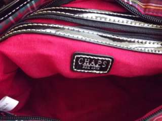 Holiday Plaid CHAPS Ralph Lauren Handbag Purse  