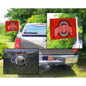  Ohio State Buckeyes Truck Deco Pack Truck Flag and Hitch 