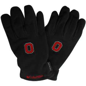  Columbia Ohio State Buckeyes Black High Five Fleece Glove 