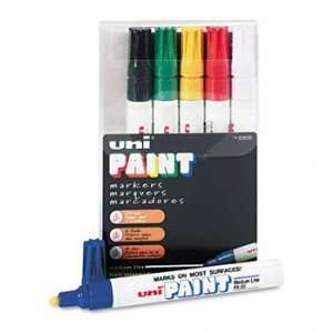  Uni® Paint Opaque Oil Based Paint Marker, Medium Point, 6 