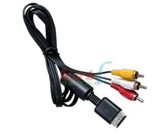 Composite PSP RCA AV Audio Video Cable Cord For Sony Playstation 2/3 