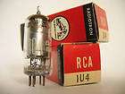 PAIR 1U4 Vacuum Tube RCA Victor USA NOS Pentode Radio
