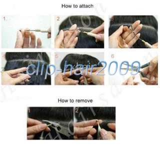 Real Human Hair Extensions Easy Loops micro Rings100s  