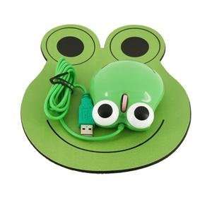  Frog 3D Optical USB PC Laptop Mouse w/ Mouse Pad 800dpi 