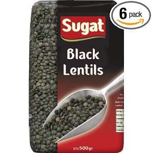 Sugat Black Lentils, 1.1 pounds (Pack of 6)  Grocery 