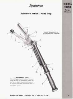 1962 Remington rifle Automatin Action Hand Trap   
