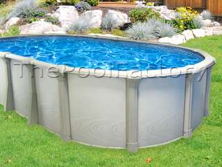   Oval Above Ground Swimming Pool HUGE 9 Wide Resin Ledge SALE  