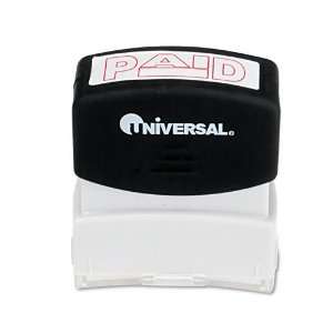  Universal® One Color Message Stamp, PAID, Pre Inked/Re 