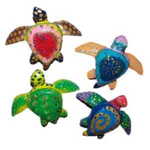  Wooden Painted Honu (Turtle) Magnest