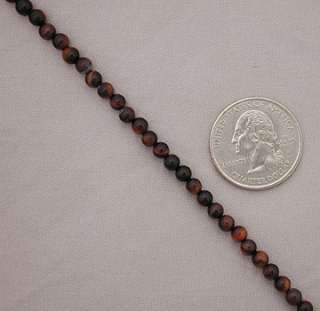 Red Tiger Eye 4mm 16 Round Beads Loose Strand Gemstone  