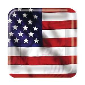  Patriotic Paper Luncheon Plates   U.S. Pride Health 