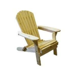  Bear Chair Pine Folding Adirondack Chair Kit Patio, Lawn 