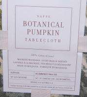   Sonoma Botanical Pumpkin Round Tablecloth 90 Sold out  