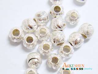 20pcs 925 Sterling Silver Round Spacer Beads 4mm SMG239  