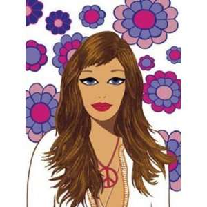  Brown Haired Girl With Peace Necklace by Santiago Poveda 