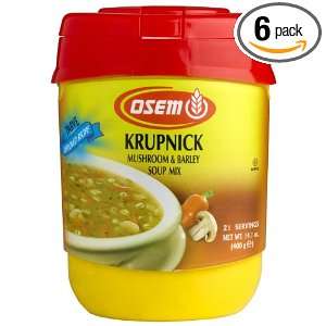 Osem Krupnik Soup Mix, 14 Ounce Canister (Pack of 6)  