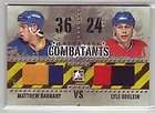 2011/12 ITG Enforcers Combatants MATTHEW BARNABY/LYLE ODELEIN Dual 