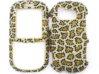 LEOPARD GOLD CRYSTAL BLING CASE COVER SAMSUNG INTENSITY  