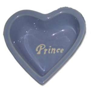 Prince of Pets Blue Heart Shaped Dog/Cat Bowl   6.25 by Petrageous 