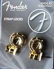 fender f strap lock strap retainer system gold expedited shipping