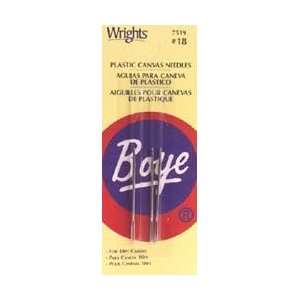  Boye Metal Plastic Canvas Needles Size 18 3/Pkg 7519; 6 