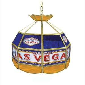   Las Vegas Stained Glass Tiffany Lamp   16 inch diameter Electronics