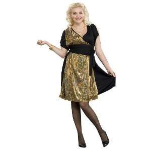  Womans Plus Size Disco Gold Costume [Toy] Toys & Games