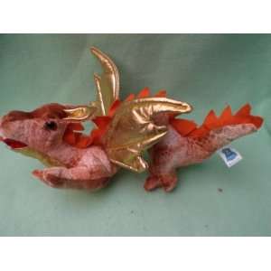  12 Plush Dragon with Golden Wings Toy Toys & Games