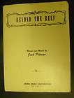 Beyond The Reef. Words & Sheet Music By Jack Pitman, for piano. 1949