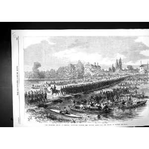   Windsor Crossing Pontoon Bridge River Thames Datchet