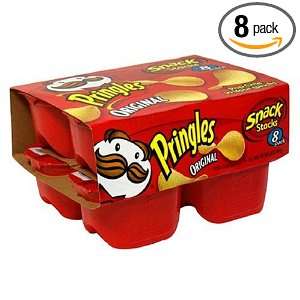 Pringles Potato Crisps, Original, 8 Count Packages (Pack of 8)