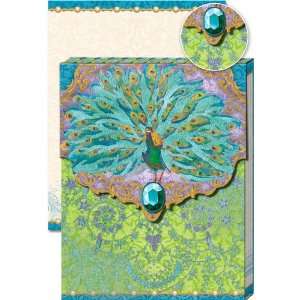 Peacock Punch Studio Glitter Pocket Notepad, One 