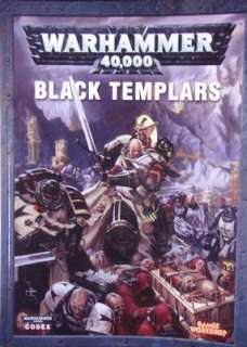 Warhammer 40k Space Marine Black Templars Codex Rulebook GC  