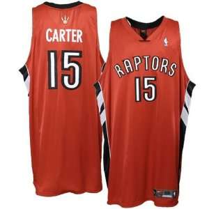 Reebok Toronto Raptors #15 Vince Carter Red Authentic Basketball 