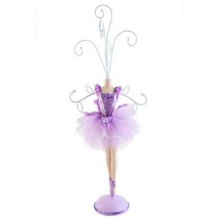   Ballerina Doll Mannequin Jewelry Stand Tree New in gift box 14H
