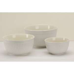  Simsbury White Mixing Bowls, 3 PCS Set