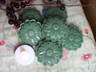 LOT of 6 FULL SIZE FLOWER TARTS USE W SCENTSY OR YANKEE WARMER approx 