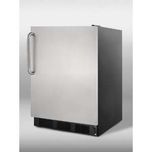 compliant freestanding refrigerator freezer with stainless steel door 