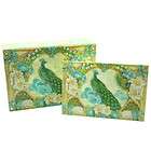 punch studio 12 note cards envelopes peacock expedited shipping 